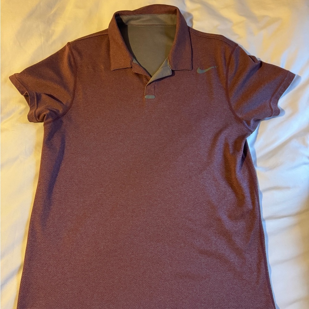 Nike Men's Burgundy Polo Shirt